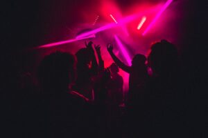 Ravers in a club